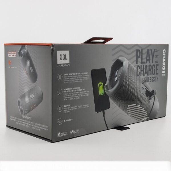 JBL Charge 5 Speaker, Grey - Image 3