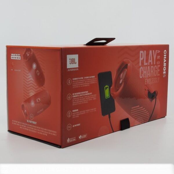 JBL Charge 5 Speaker, Red - Image 3